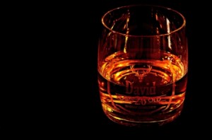 Whiskeyglas David Whiskeyglas David im Dunkeln