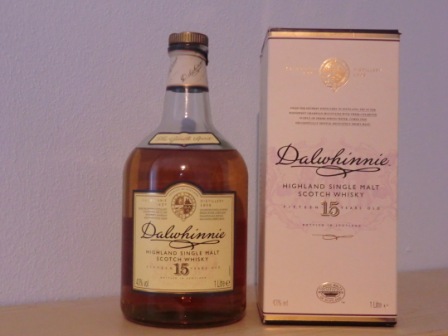 Flasche 15 Jahre Dalwhinnie mit Verpackung