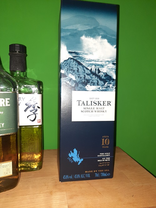 Talisker 10 in blauer Verpackung